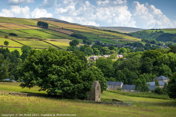 View over Hayfield Picture Board by Jim Monk