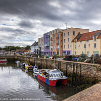 Buy canvas prints of St Andrews Harbour in Fife by Jim Monk
