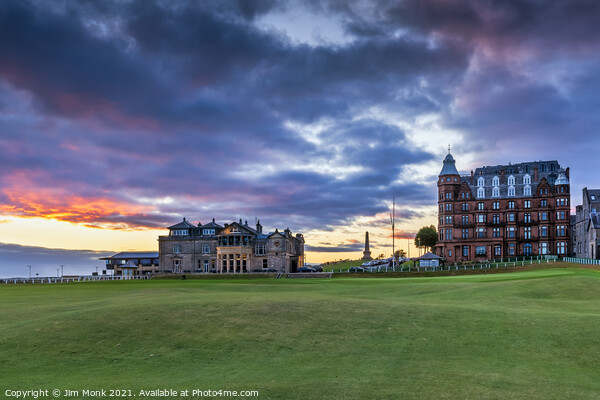 The 18th at St Andrews Picture Board by Jim Monk