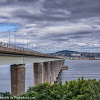 Buy canvas prints of Tay Road Bridge and the city of Dundee by Jim Monk