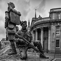 Buy canvas prints of The Gordon Highlanders monument by Jim Monk