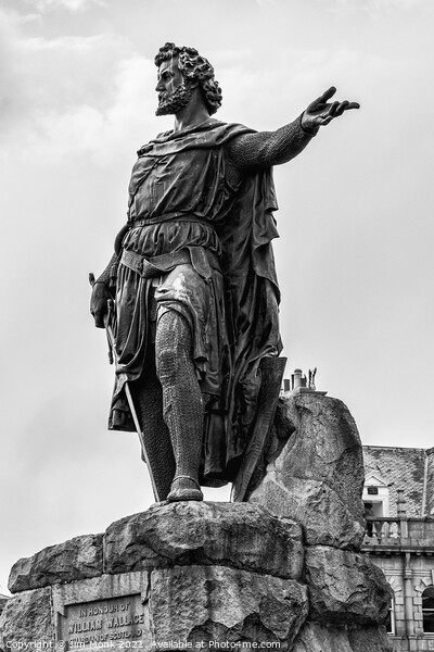 William Wallace Statue, Aberdeen Picture Board by Jim Monk