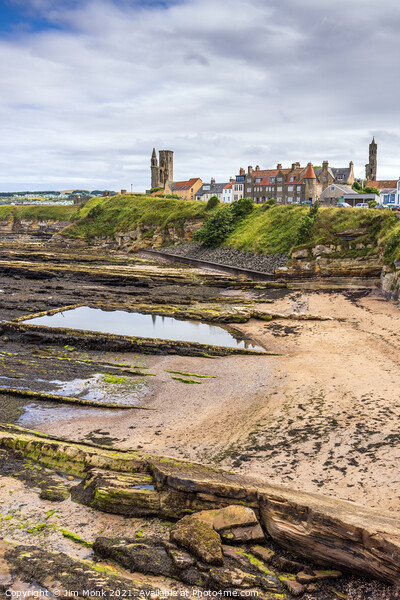 Castle Sands in St Andrews Picture Board by Jim Monk