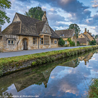 Buy canvas prints of Lower Slaughter Reflections by Jim Monk