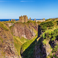 Buy canvas prints of The Ruins of Dunnottar Castle by Jim Monk