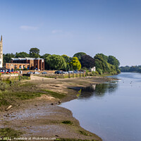 Buy canvas prints of River Thames at Isleworth by Jim Monk