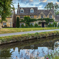 Buy canvas prints of Lower Slaughter,  Cotswolds. by Jim Monk