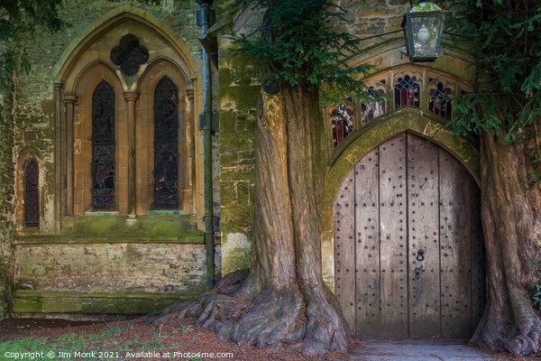 St Edward's Church Door, Stow-on-the-Wold Picture Board by Jim Monk