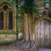Buy canvas prints of St Edward's Church Door, Stow-on-the-Wold by Jim Monk
