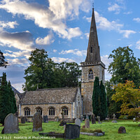 Buy canvas prints of Parish Church of Saint Mary,  Lower Slaughter by Jim Monk