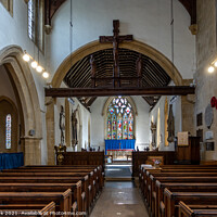 Buy canvas prints of St Edward's Church Interior, Stow-on-the-Wold by Jim Monk