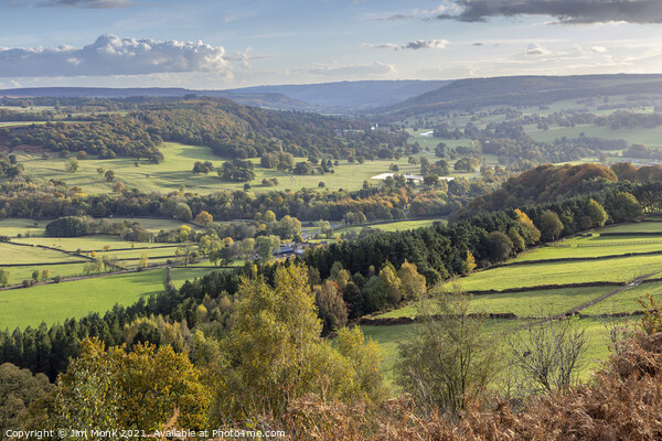 Derwent Valley and Chatsworth View Picture Board by Jim Monk