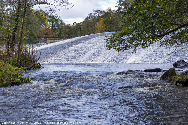 Calver Weir Picture Board by Jim Monk