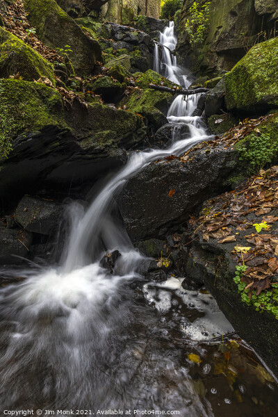 Lumsdale Falls, Derbyshire Picture Board by Jim Monk