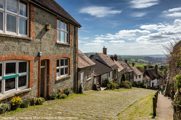 Gold Hill, Shaftesbury  Picture Board by Jim Monk