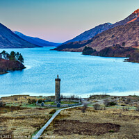 Buy canvas prints of The Glenfinnan Monument and Loch Shiel by Jim Monk