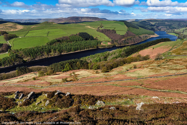 Ladybower View Picture Board by Jim Monk