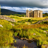 Buy canvas prints of Hermitage Castle by Jim Monk