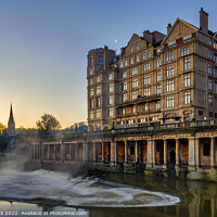Buy canvas prints of Pulteney Weir, Bath by Jim Monk