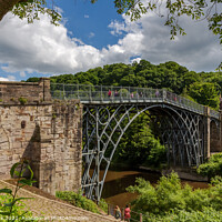 Buy canvas prints of The Iron Bridge Shropshire by Jim Monk