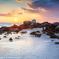 Buy canvas prints of Seagrove Bay Sunrise by Jim Monk