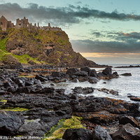 Buy canvas prints of Dunluce Castle, Northern Ireland. by Jim Monk