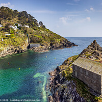 Buy canvas prints of The Harbour Mouth, Polperro by Jim Monk