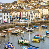 Buy canvas prints of Harbour View, Brixham by Jim Monk