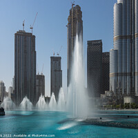 Buy canvas prints of The Dubai Fountain by Jim Monk