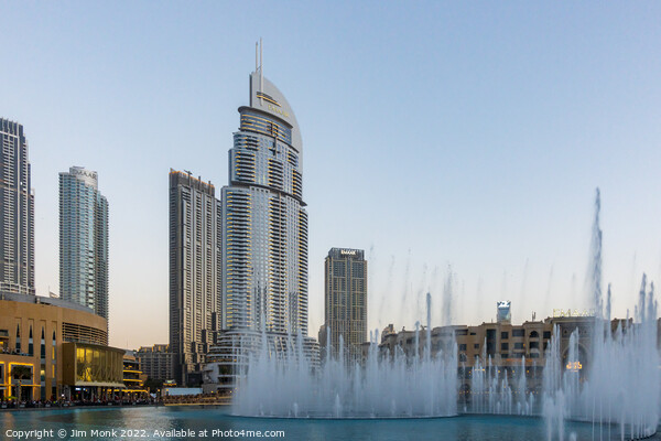 Dubai Fountain  Picture Board by Jim Monk