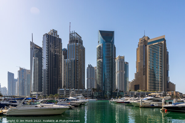 Dubai Marina, UAE Picture Board by Jim Monk
