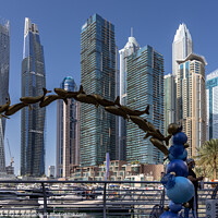 Buy canvas prints of Dubai Marina Walk by Jim Monk