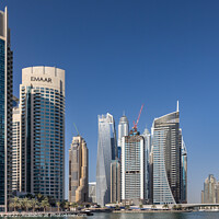 Buy canvas prints of Dubai Marina, United Arab Emirates. by Jim Monk
