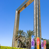Buy canvas prints of The Dubai Frame by Jim Monk