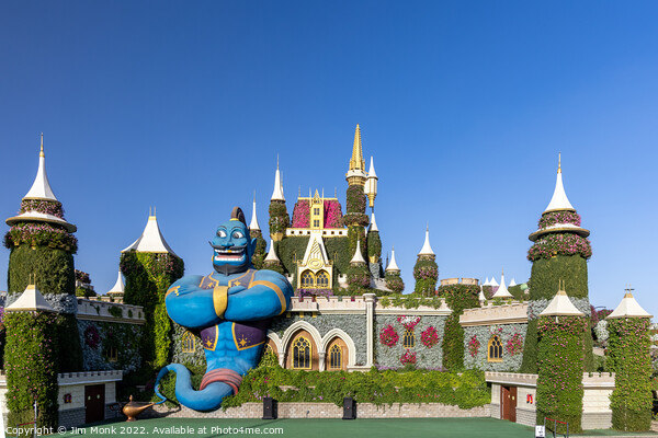 The Fairytale Castle, Dubai Miracle Garden Picture Board by Jim Monk