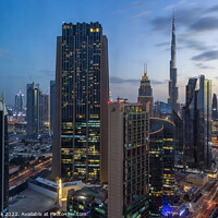 Buy canvas prints of Dusk in Downtown Dubai  by Jim Monk
