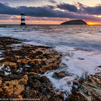 Buy canvas prints of Penmon Point Lighthouse Anglesey by Jim Monk