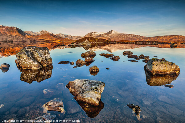 Lochan na h-Achlaise Picture Board by Jim Monk