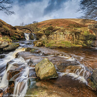 Buy canvas prints of Three Shires Head, Peak District by Jim Monk