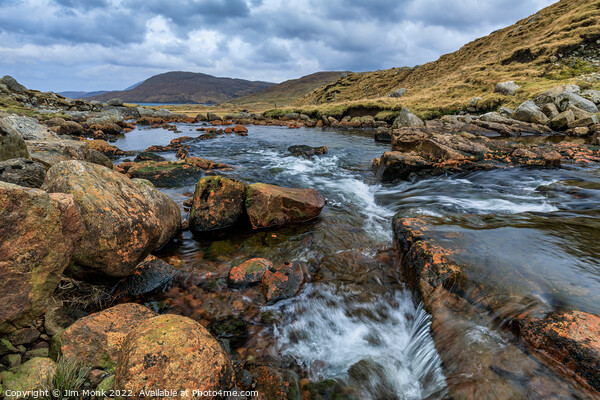  River flow, Isle of Harris Picture Board by Jim Monk