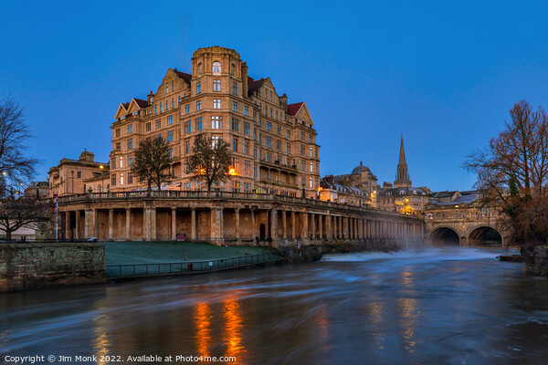 Blue Hour, Bath Picture Board by Jim Monk