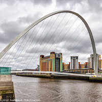 Buy canvas prints of Gateshead Millennium Bridge by Jim Monk