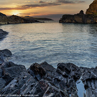 Buy canvas prints of Abereiddy Sunset, Pembrokeshire by Jim Monk