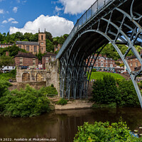 Buy canvas prints of The Iron Bridge, Shropshire by Jim Monk