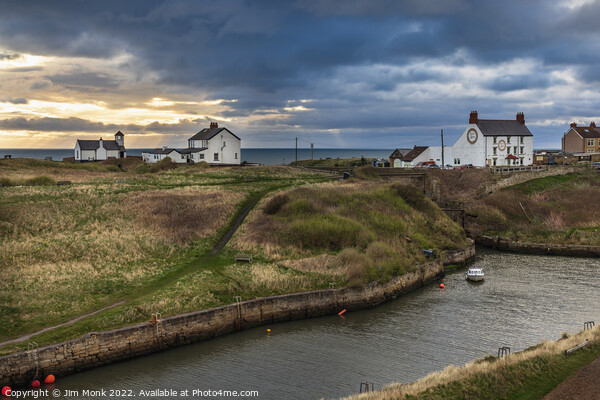The Harbour at Seaton Sluice Picture Board by Jim Monk