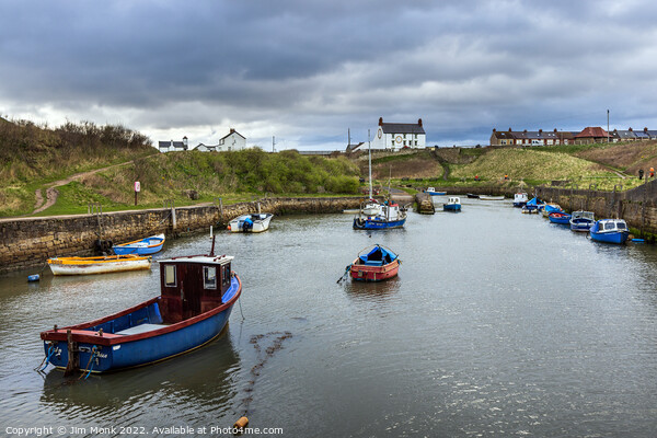 Seaton Sluice Harbour, Northumberland Picture Board by Jim Monk