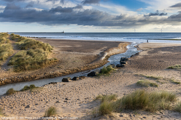 Blyth Beach and Dunes Picture Board by Jim Monk