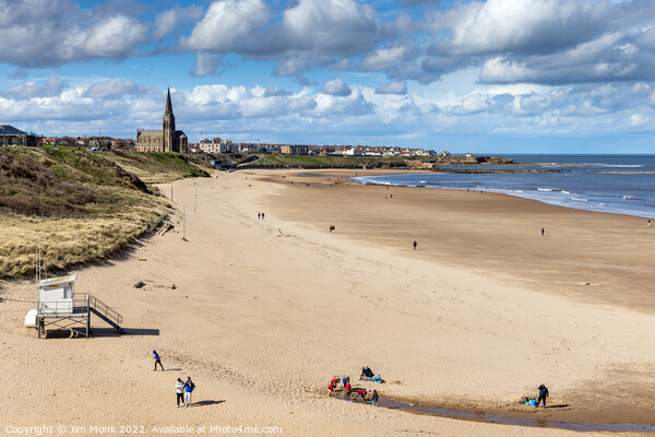 Tynemouth Long Sands Picture Board by Jim Monk
