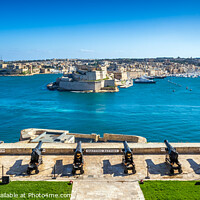 Buy canvas prints of The Saluting Battery, Valletta by Jim Monk