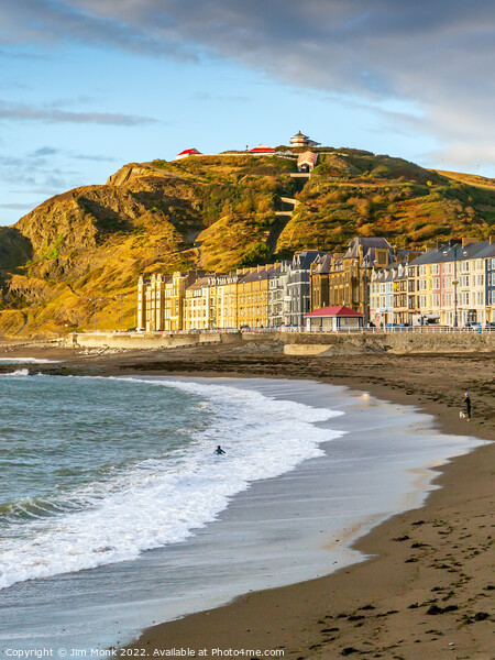 North Beach and Seafront in Aberystwyth Picture Board by Jim Monk
